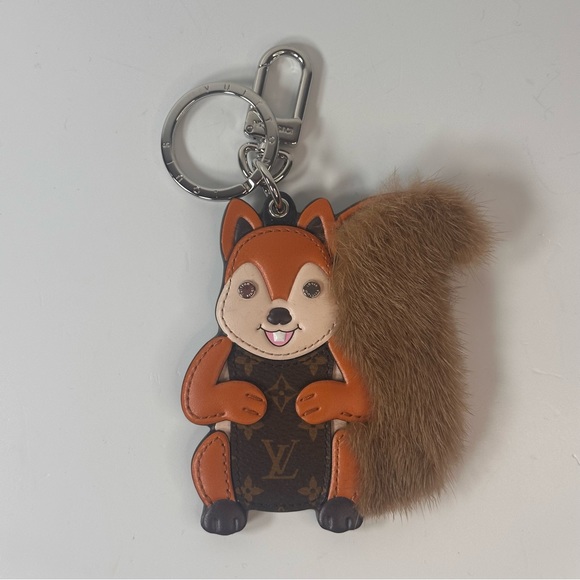 Louis Vuitton Squirrel Mink Monogram Bag Charm - Picture 4 of 11